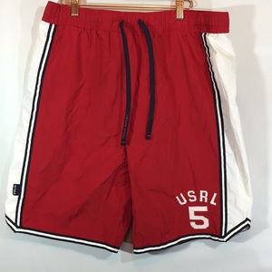 Men’s Vintage 90s Polo Sport swim trunks sz Large